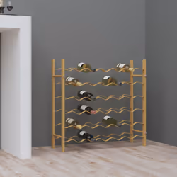 VidaXL 340911 wine rack Metal Gold