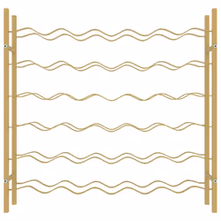 VidaXL 340911 wine rack Metal Gold - Additional view 4