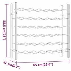 VidaXL 340911 wine rack Metal Gold - Additional view 8