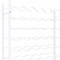 vidaXL Wine Rack for 96 Bottles Iron Wine Storage Cabinet Holder Shelf Indoor - white, 72