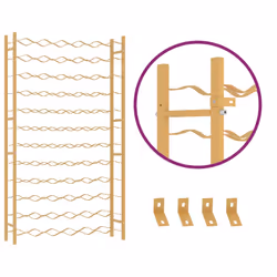 VidaXL 340913 wine rack Metal Gold - Additional view 6