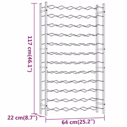 VidaXL 340913 wine rack Metal Gold - Additional view 8