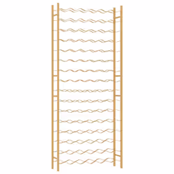 vidaXL Wine Rack for 96 Bottles Iron Wine Storage Cabinet Holder Shelf Indoor - gold, 96