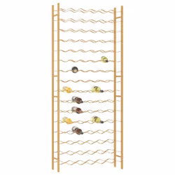 vidaXL Wine Rack for 96 Bottles Iron Wine Storage Cabinet Holder Shelf Indoor - gold, 96