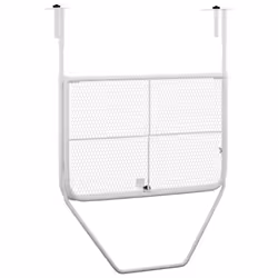 vidaXL Balcony Table Steel Patio Folding Side Hanging Table Multi Colours - white - Additional view 4