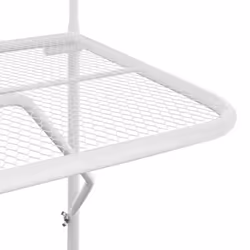 vidaXL Balcony Table Steel Patio Folding Side Hanging Table Multi Colours - white - Additional view 5