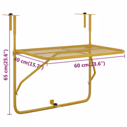 VidaXL 340917 outdoor table Gold - Additional view 7