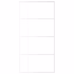 vidaXL Sliding Door ESG Glass and Aluminium 102.5x205 cm White Interior Door - Additional view 3