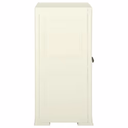 vidaXL Plastic Cabinet Storage Cupboard Utility Storage Cabinet Wood Design - cream, 79 x 43 x 85.5 cm - Additional view 2