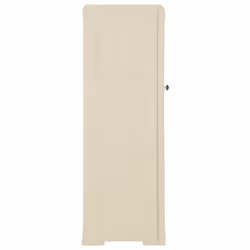 vidaXL Plastic Cabinet Storage Cupboard Utility Storage Cabinet Wood Design - white, 40 x 43 x 125 cm - Additional view 2