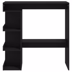 vidaXL Bar Table with Storage Rack Bar High Table Pub Table Engineered Wood - black - Additional view 5