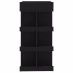 vidaXL Bar Table with Storage Rack Bar High Table Pub Table Engineered Wood - black - Additional view 6