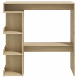 vidaXL Bar Table with Storage Rack Bar High Table Pub Table Engineered Wood - sonoma oak - Additional view 5