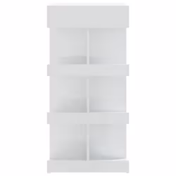vidaXL Bar Table with Storage Rack Bar High Table Pub Table Engineered Wood - high gloss white - Additional view 6