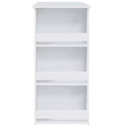 vidaXL Bar Table with Storage Rack Bar High Table Pub Table Engineered Wood - white - Additional view 6