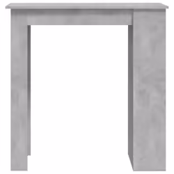 vidaXL Bar Table with Storage Rack Bar High Table Pub Table Engineered Wood - concrete grey - Additional view 5