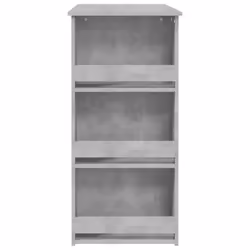 vidaXL Bar Table with Storage Rack Bar High Table Pub Table Engineered Wood - concrete grey - Additional view 6