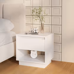 VidaXL 809512 nightstand/bedside table White