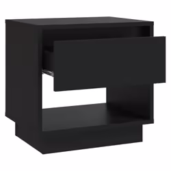 vidaXL 1/2x Bedside Cabinet Chipboard Bedroom Bedside Side Table Multi Colours - black, 1 - Additional view 5