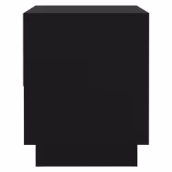 vidaXL 1/2x Bedside Cabinet Chipboard Bedroom Bedside Side Table Multi Colours - black, 1 - Additional view 6