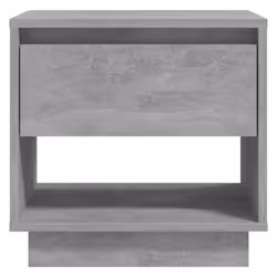 vidaXL 1/2x Bedside Cabinet Chipboard Bedroom Bedside Side Table Multi Colours - concrete grey, 1 - Additional view 5