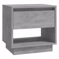 vidaXL 1/2x Bedside Cabinet Chipboard Bedroom Bedside Side Table Multi Colours - concrete grey, 2 - Additional view 5
