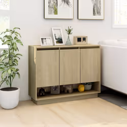 vidaXL Sideboard Chipboard Living Room Bedroom Storage Cabinet Multi Colours - sonoma oak - Additional view 3