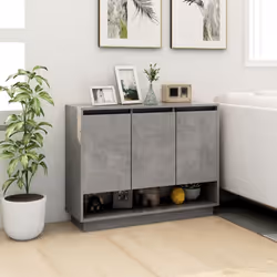 vidaXL Sideboard Chipboard Living Room Bedroom Storage Cabinet Multi Colours - concrete grey - Additional view 3