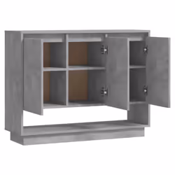 vidaXL Sideboard Chipboard Living Room Bedroom Storage Cabinet Multi Colours - concrete grey - Additional view 6
