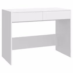 vidaXL Desk Home Office Working Writing Table Computer Desk Engineered Wood - white