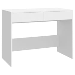 vidaXL Desk Home Office Working Writing Table Computer Desk Engineered Wood - white