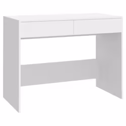 vidaXL Desk Home Office Working Writing Table Computer Desk Engineered Wood - white