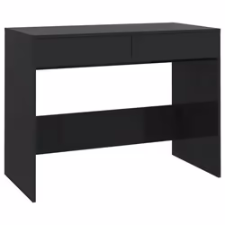 vidaXL Desk Home Office Working Writing Table Computer Desk Engineered Wood - black