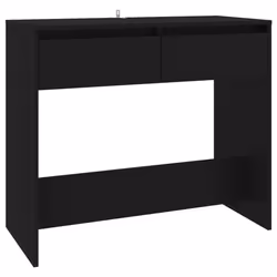 vidaXL Console Table Hallway Tea End Table Side Table for Under Mirror Steel - black