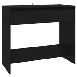 vidaXL Console Table Hallway Tea End Table Side Table for Under Mirror Steel - black