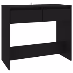 vidaXL Console Table Hallway Tea End Table Side Table for Under Mirror Steel - black