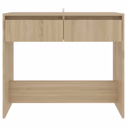 vidaXL Console Table Hallway Tea End Table Side Table for Under Mirror Steel - sonoma oak - Additional view 5