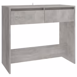 vidaXL Console Table Hallway Tea End Table Side Table for Under Mirror Steel - concrete grey