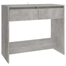 vidaXL Console Table Hallway Tea End Table Side Table for Under Mirror Steel - concrete grey