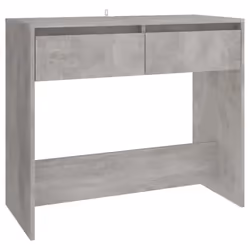 vidaXL Console Table Hallway Tea End Table Side Table for Under Mirror Steel - concrete grey