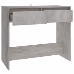 vidaXL Console Table Hallway Tea End Table Side Table for Under Mirror Steel - concrete grey - Additional view 6
