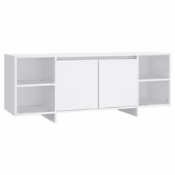 vidaXL TV Cabinet TV Stand Media TV Unit Entertainment Centre Engineered Wood - white