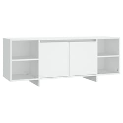 vidaXL TV Cabinet TV Stand Media TV Unit Entertainment Centre Engineered Wood - white