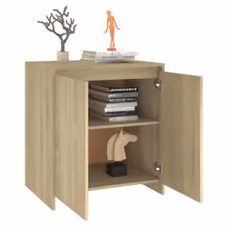 vidaXL Sideboard Storage Cupboard Cabinet Buffet Highboard Engineered Wood - sonoma oak - Additional view 5
