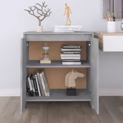 vidaXL Sideboard Storage Cupboard Cabinet Buffet Highboard Engineered Wood - concrete grey