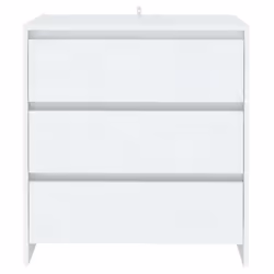 vidaXL Sideboard Storage Cupboard Cabinet Buffet Highboard Engineered Wood - white