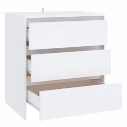 vidaXL Sideboard Storage Cupboard Cabinet Buffet Highboard Engineered Wood - white - Additional view 5