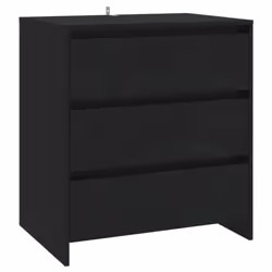 vidaXL Sideboard Storage Cupboard Cabinet Buffet Highboard Engineered Wood - black