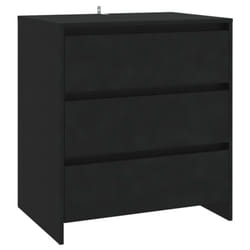 vidaXL Sideboard Storage Cupboard Cabinet Buffet Highboard Engineered Wood - black