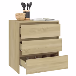 vidaXL Sideboard Storage Cupboard Cabinet Buffet Highboard Engineered Wood - sonoma oak - Additional view 6